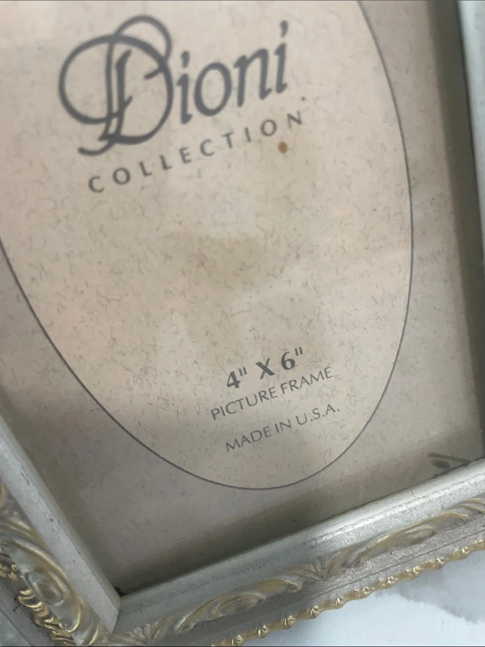 Dioni Collection Gold and Silver Decorative Picture Frame